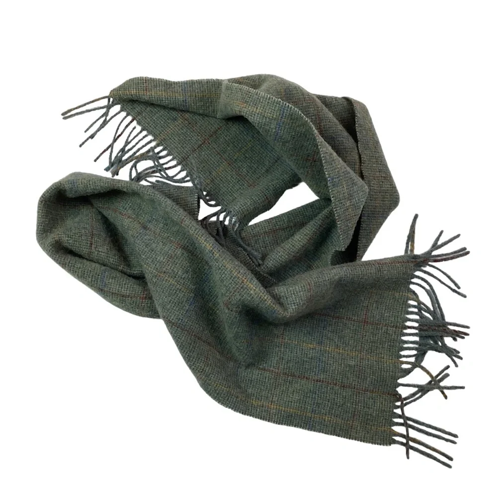 Mackintosh Scotland Wool Plaid Scarf Unisex